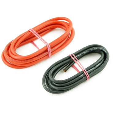 Silicone cable - 4.0mm² (1+1m)